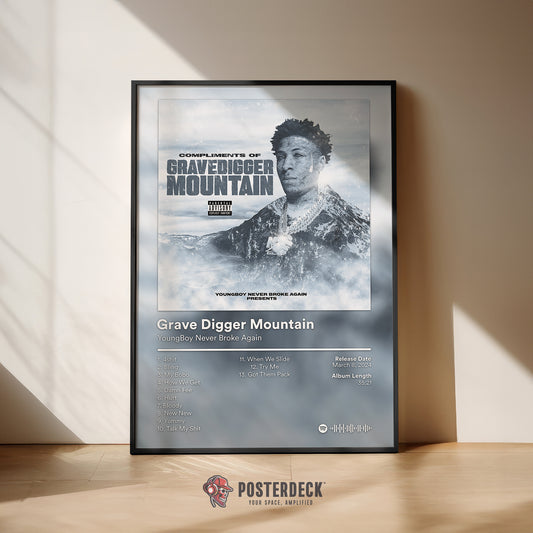 YoungBoy Never Broke Again 'Grave Digger Mountain' Album Poster
