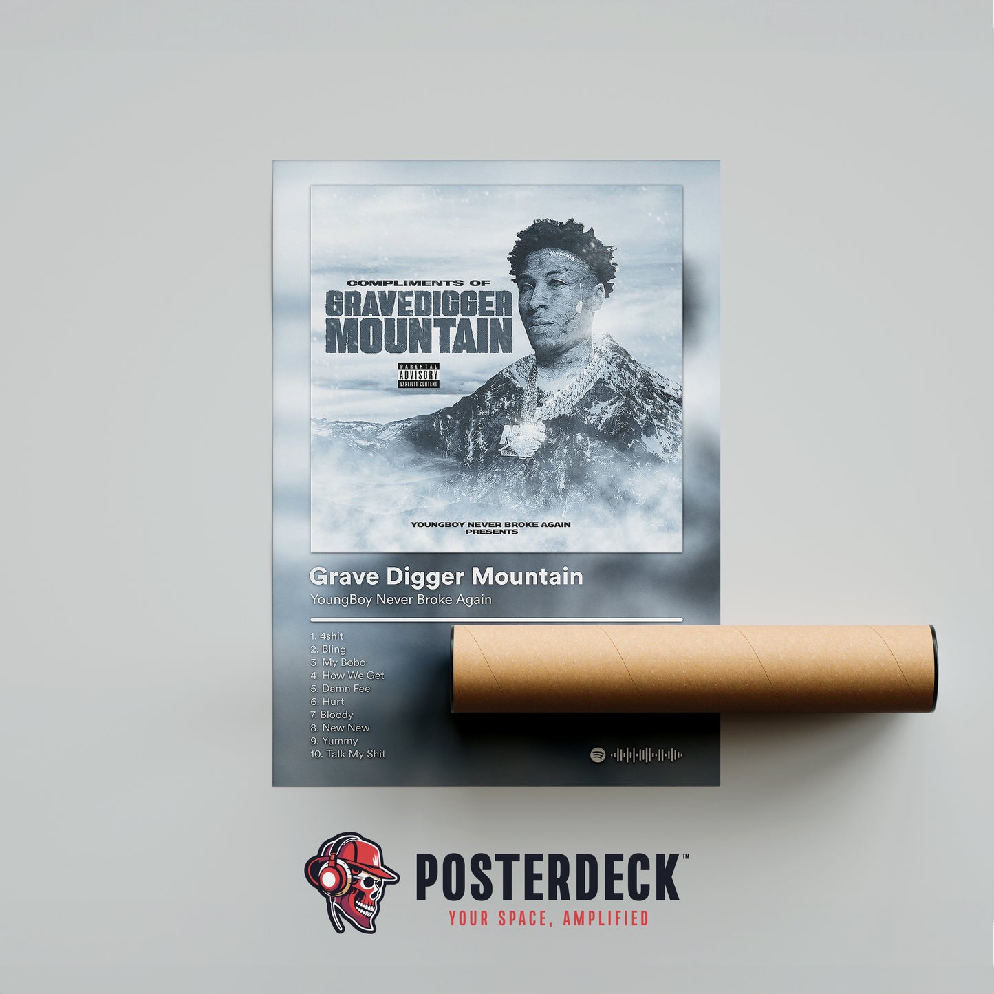 YoungBoy Never Broke Again 'Grave Digger Mountain' Album Poster