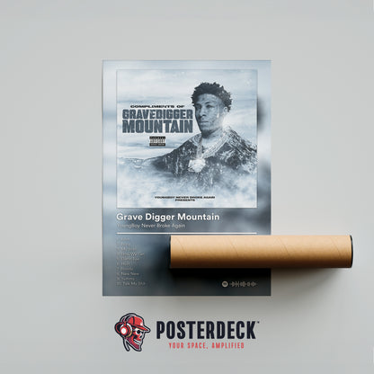YoungBoy Never Broke Again 'Grave Digger Mountain' Album Poster