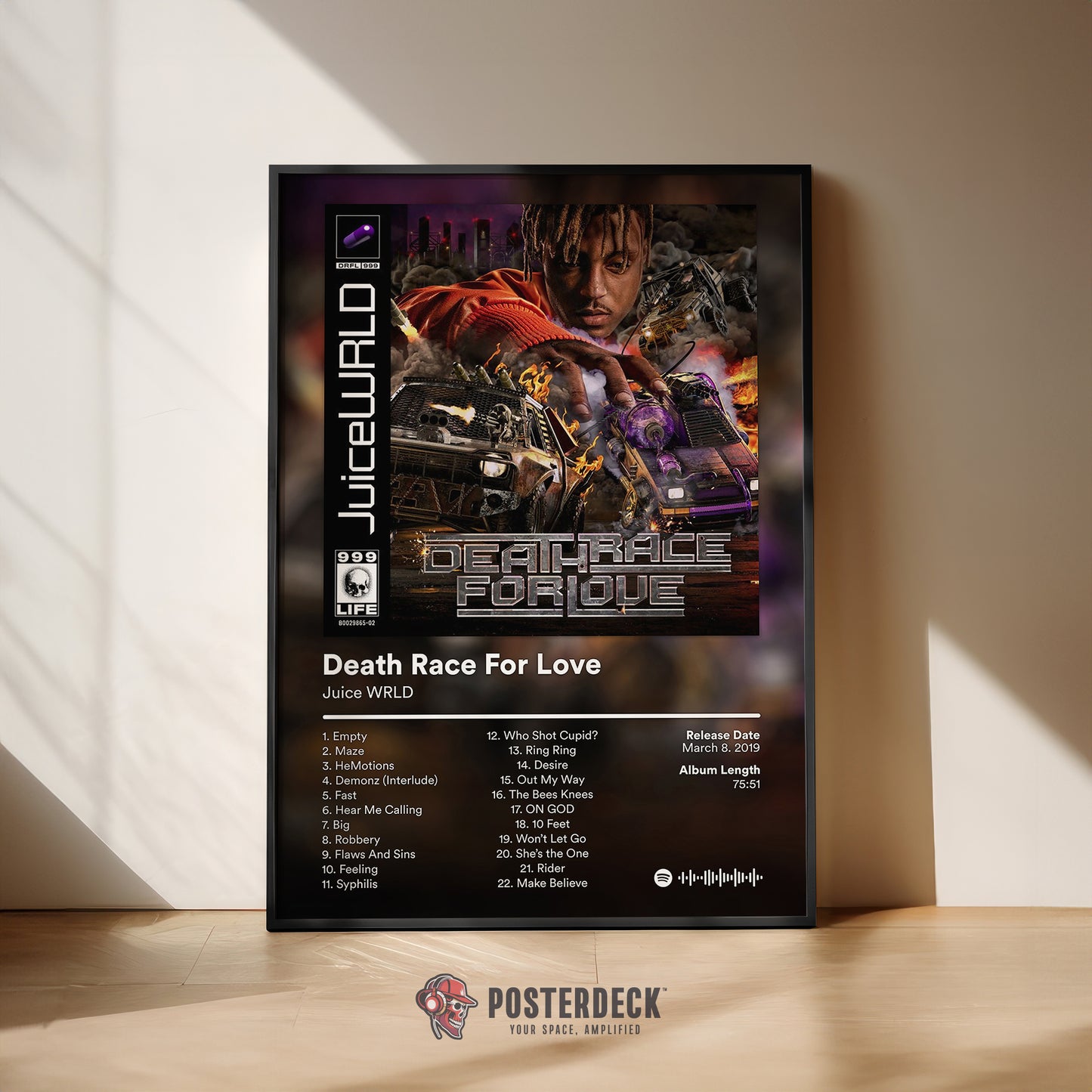 Juice WRLD 'Death Race For Love' Album Poster