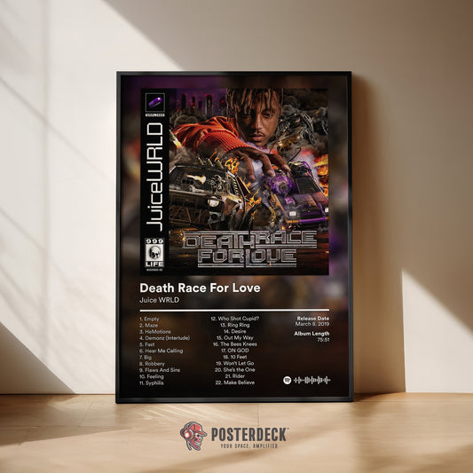 Juice WRLD 'Death Race For Love' Album Poster