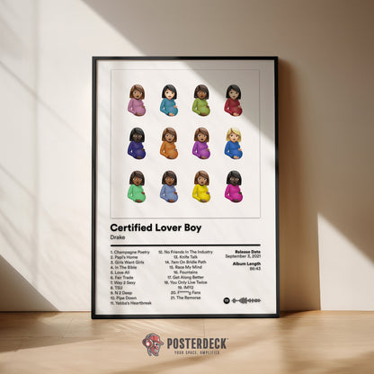 Drake 'Certified Lover Boy' Album Poster