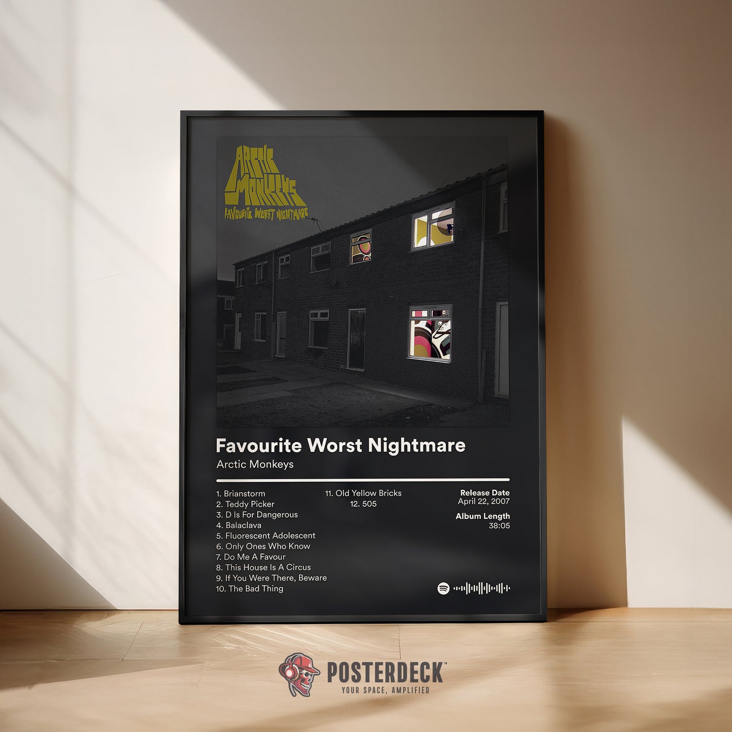 Arctic Monkeys 'Favourite Worst Nightmare' Album Poster