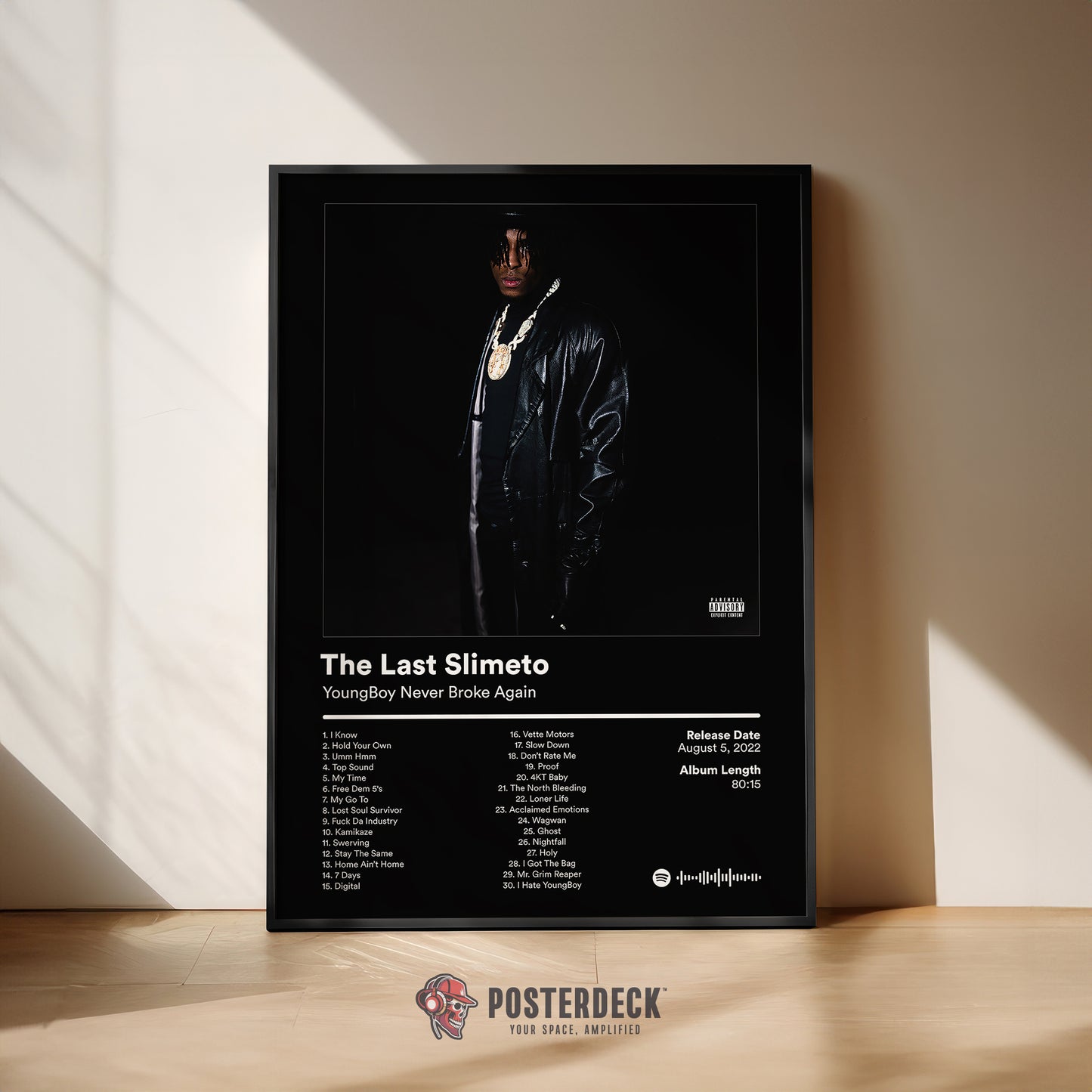 YoungBoy Never Broke Again 'The Last Slimeto' Album Poster