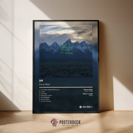 Kanye West 'YE' Album Poster