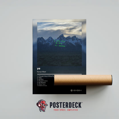 Kanye West 'YE' Album Poster