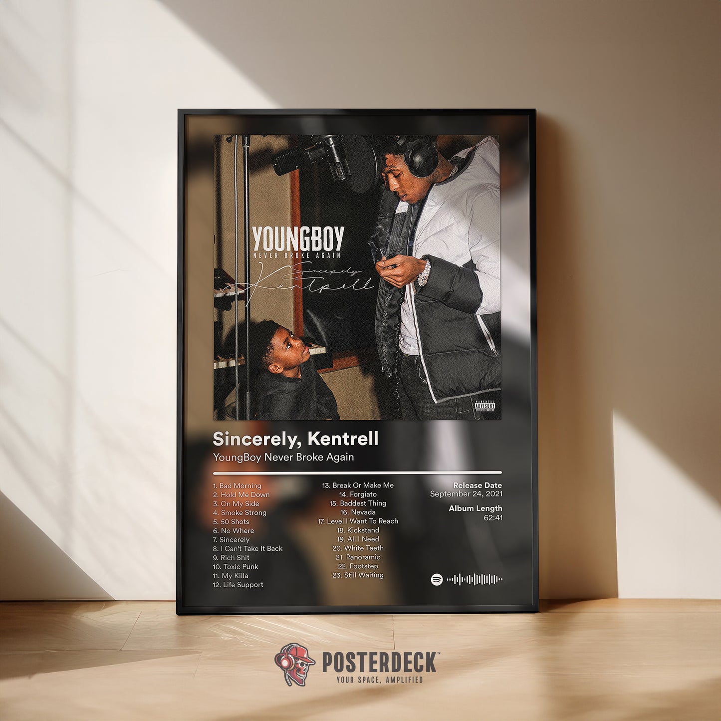 YoungBoy Never Broke Again 'Sincerely, Kentrell' Album Poster