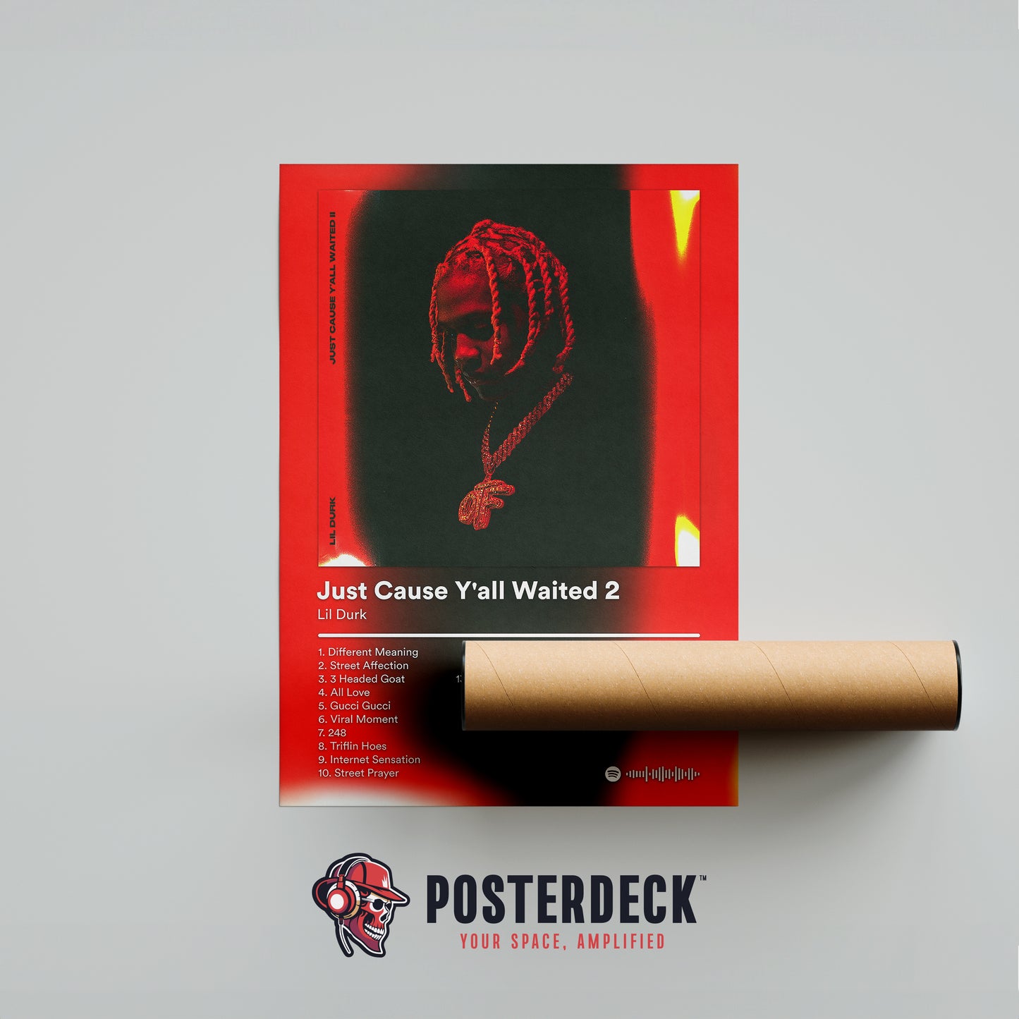 Lil Durk 'Just Cause Y'all Waited 2' (Red Edition) Album Poster