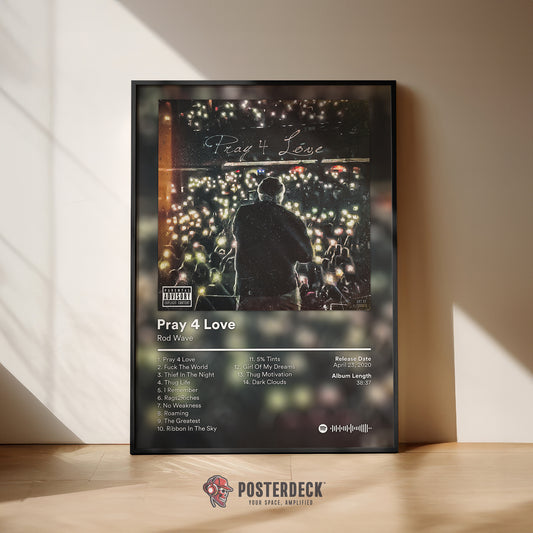 Rod Wave 'Pray 4 Love' Album Poster