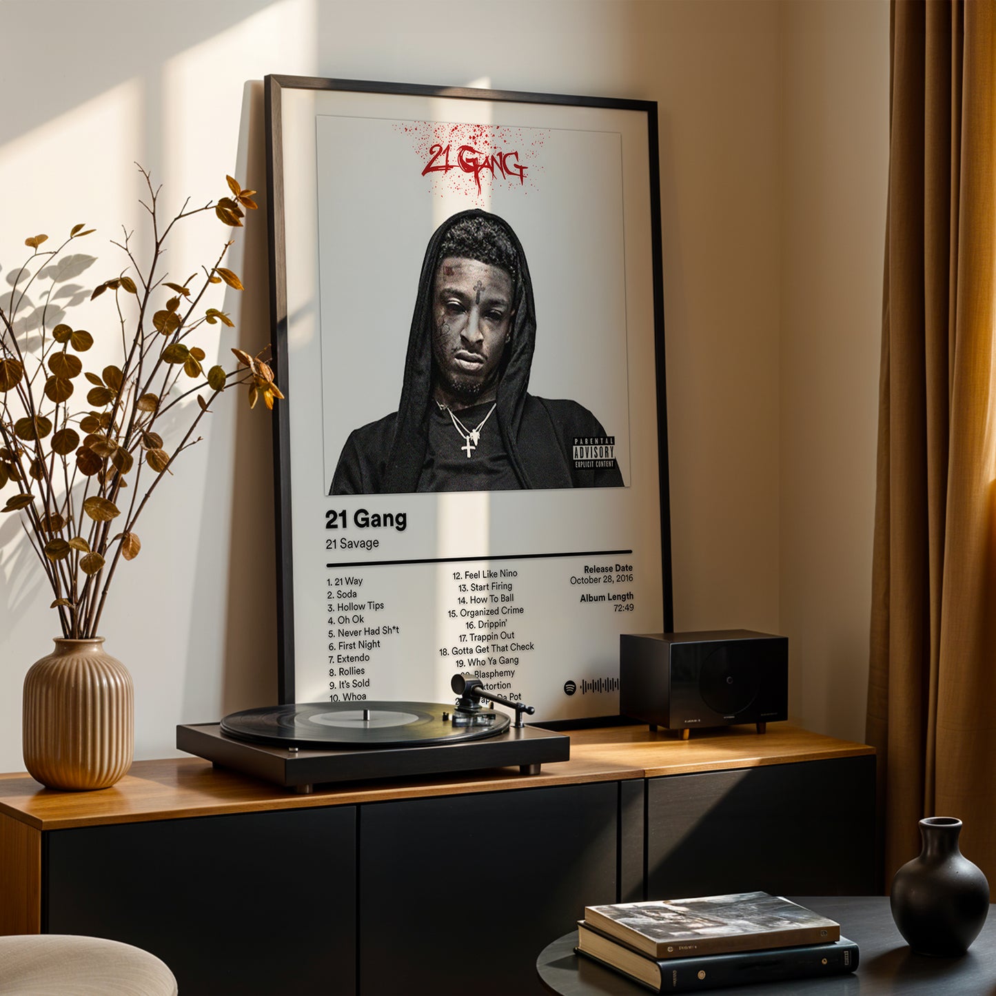 21 Savage '21 Gang' Album Poster