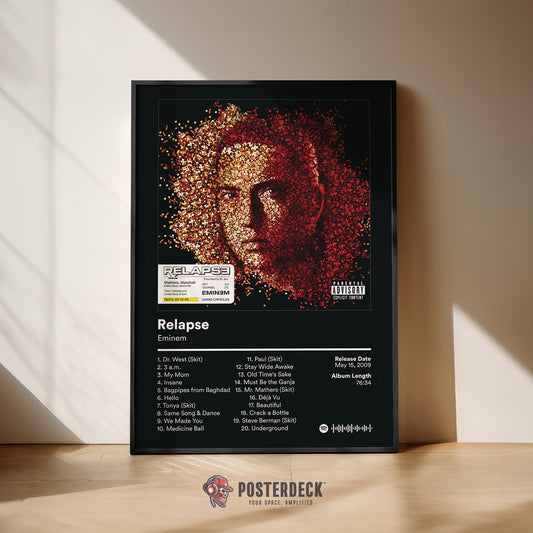Eminem 'Relapse' Album Poster
