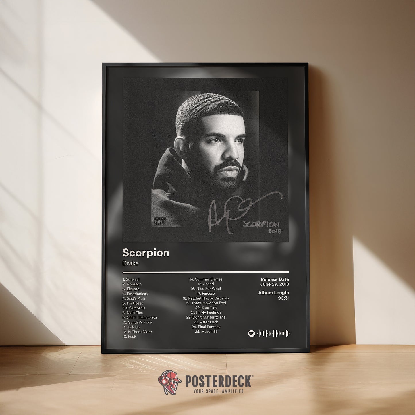 Drake 'Scorpion' Album Poster