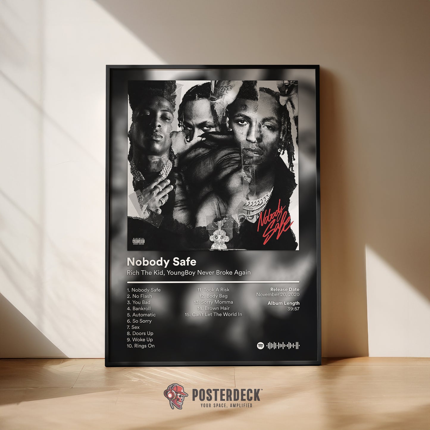 YoungBoy Never Broke Again 'Nobody Safe' Album Poster