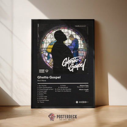 Rod Wave 'Ghetto Gospel' Album Poster