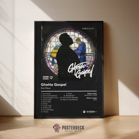 Rod Wave 'Ghetto Gospel' Album Poster