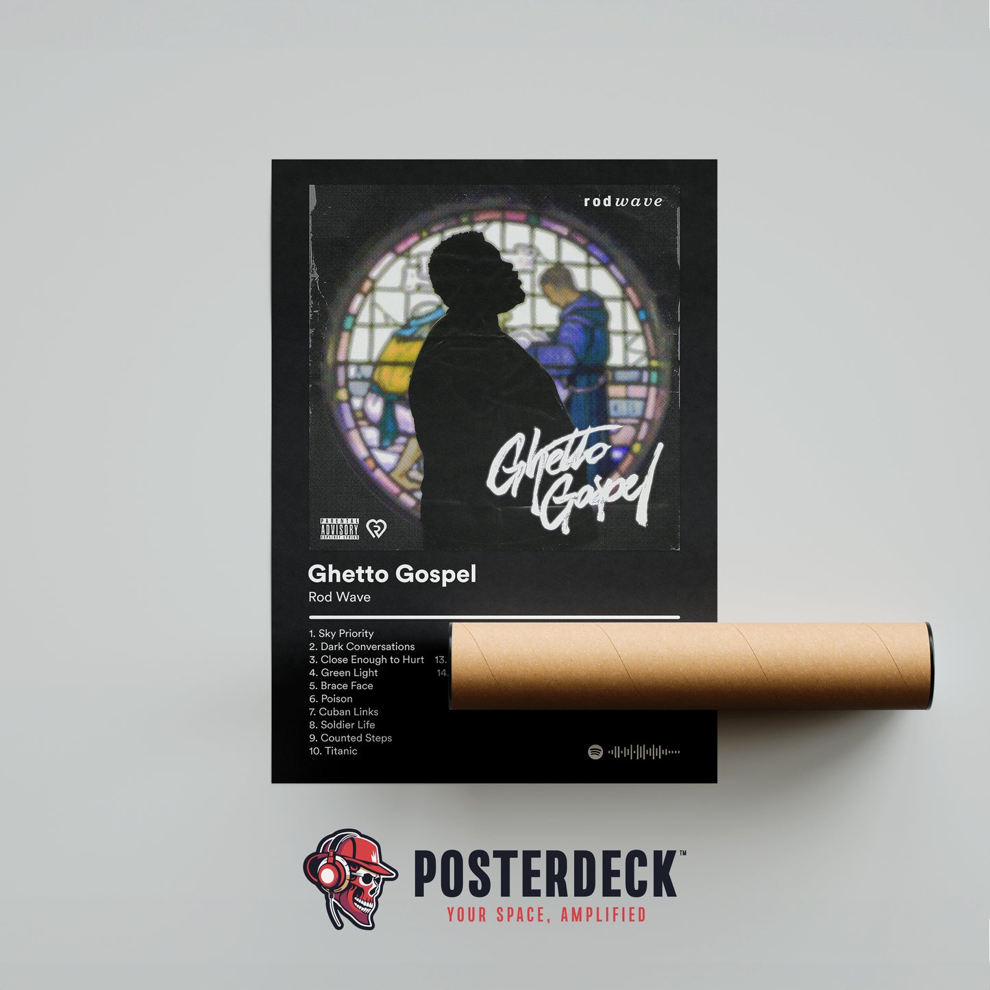 Rod Wave 'Ghetto Gospel' Album Poster
