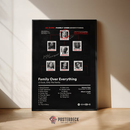 Lil Durk 'Family Over Everything' Album Poster