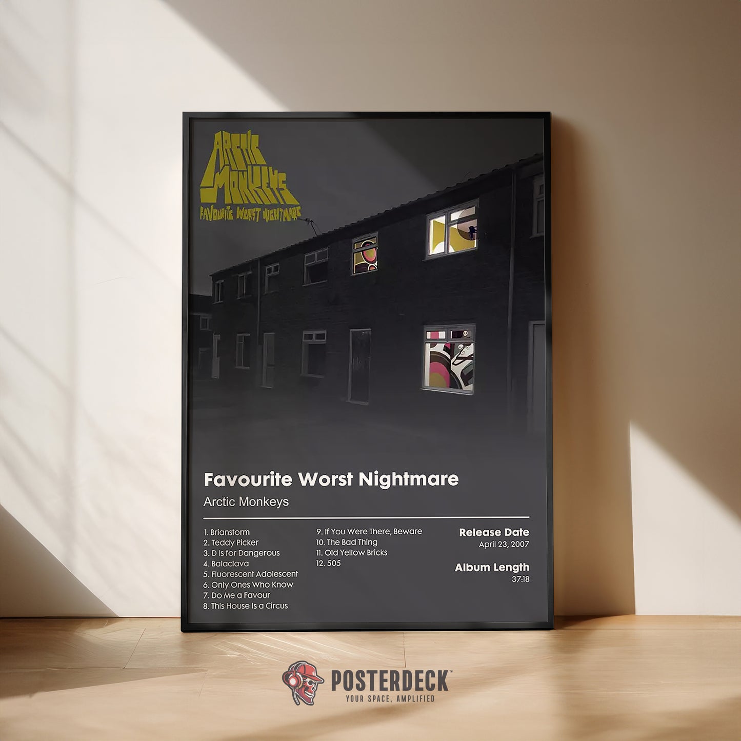 Arctic Monkeys 'Favourite Worst Nightmare' Album Poster