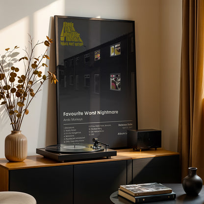 Arctic Monkeys 'Favourite Worst Nightmare' Album Poster