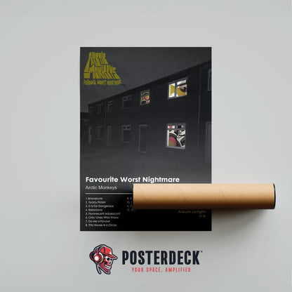Arctic Monkeys 'Favourite Worst Nightmare' Album Poster