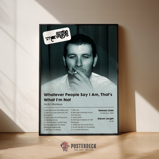 Arctic Monkeys 'Whatever People Say I Am, That's What I'm Not' Album Poster