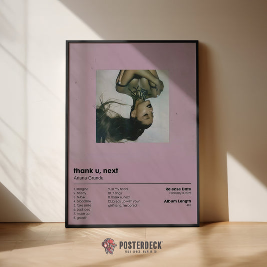 Ariana Grande 'Thank u, next' Album Poster
