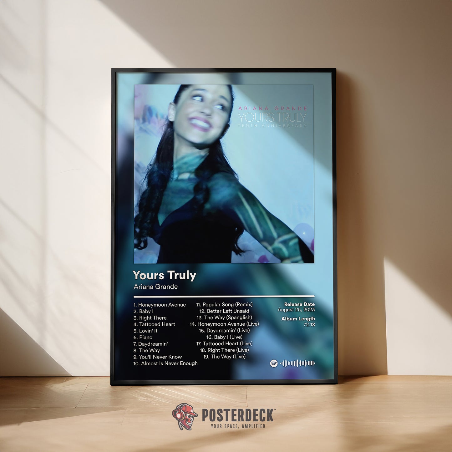 Ariana Grande 'Yours Truly (Tenth Anniversary Edition)' Album Poster