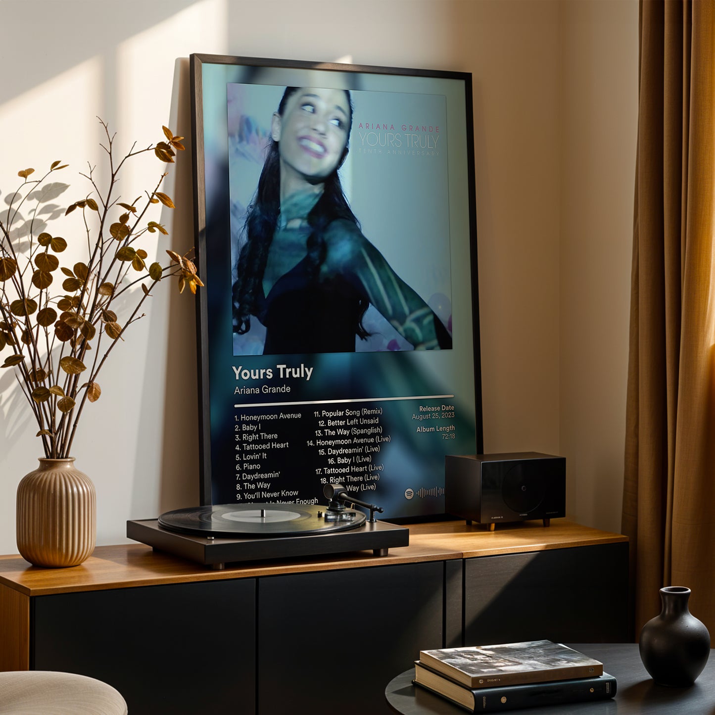 Ariana Grande 'Yours Truly (Tenth Anniversary Edition)' Album Poster