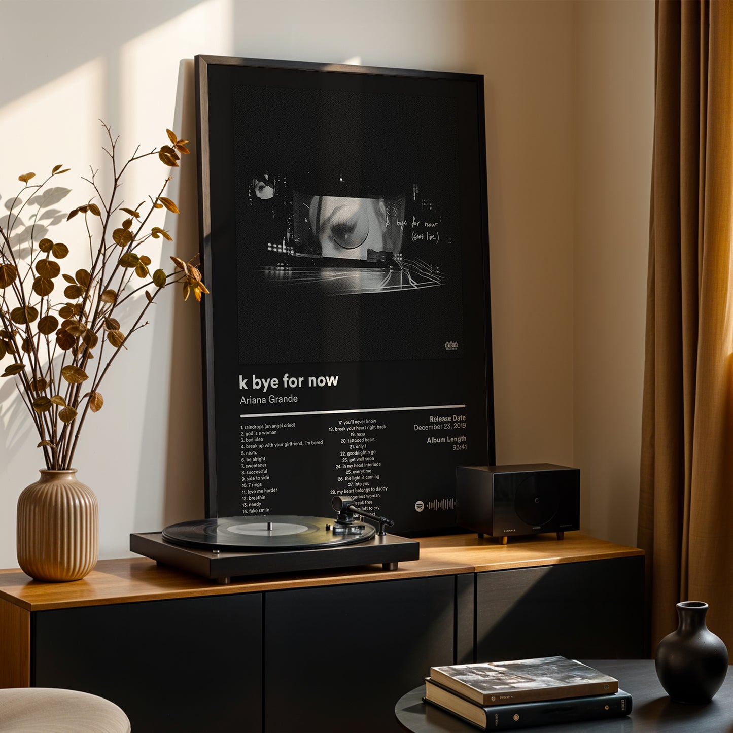 Ariana Grande 'k bye for now' Album Poster