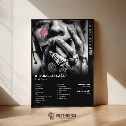 ASAP Rocky 'AT.LONG.LAST.A$AP' Album Poster