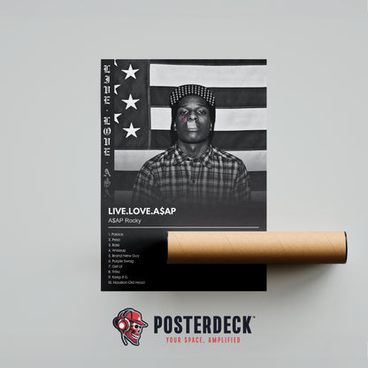 ASAP Rocky 'LIVE.LOVE.A$AP' Album Poster