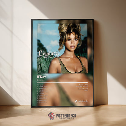 Beyonce 'B'Day' Album Poster