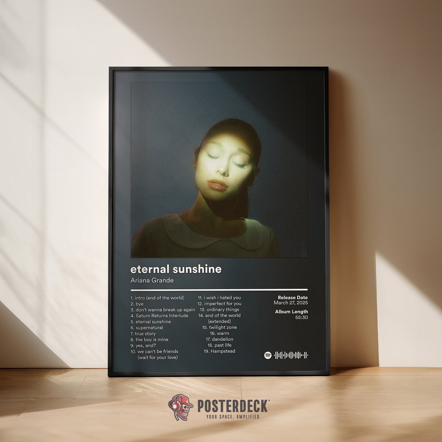 Ariana Grande 'Eternal Sunshine (Green Portrait)' Album Poster