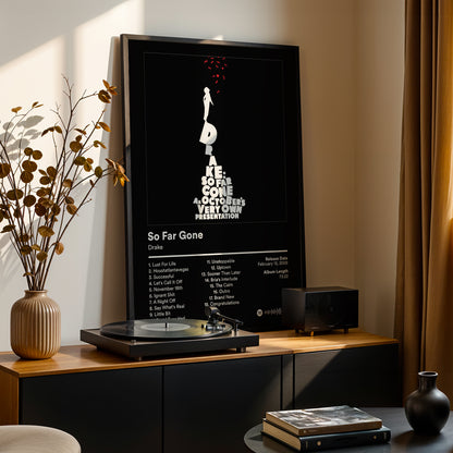 Drake 'So Far Gone' Album Poster