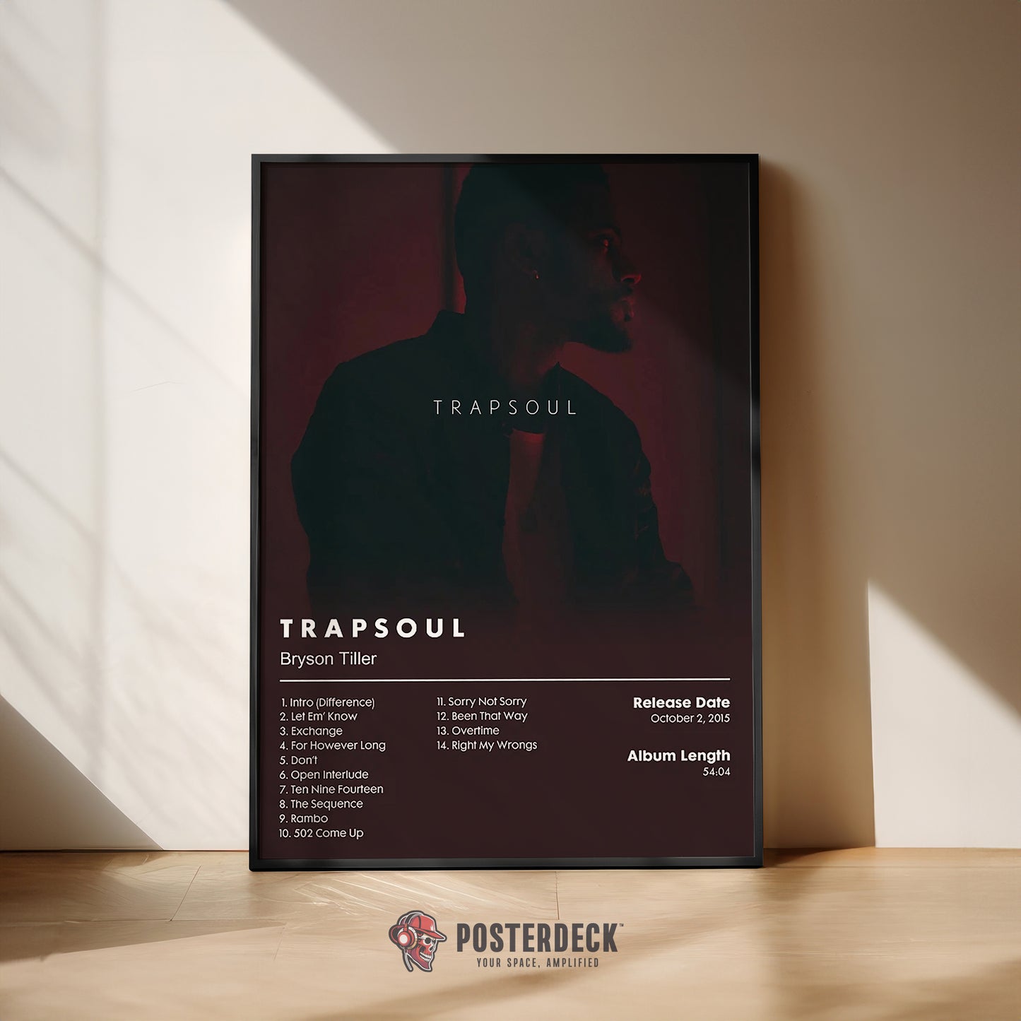 Bryson Tiller 'Trapsoul' Album Poster