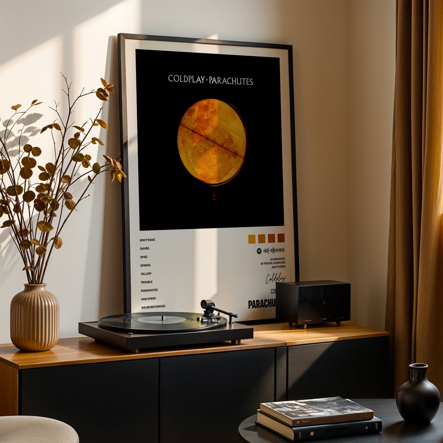 Coldplay 'Parachutes' Album Poster