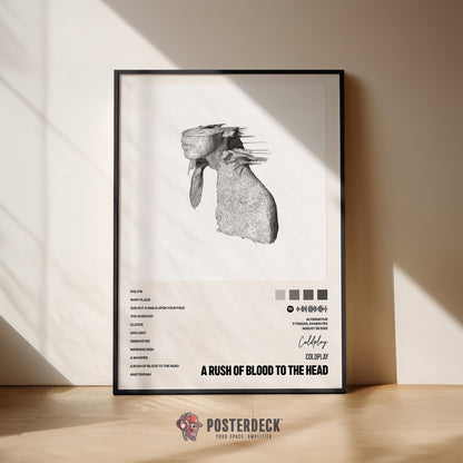 Coldplay 'A Rush Of Blood To The Head' Album Poster