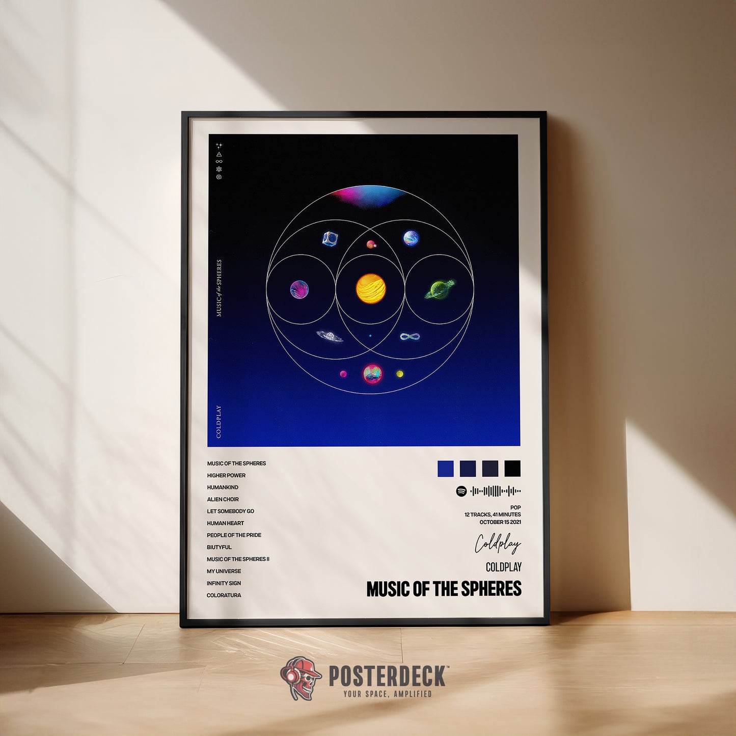 Coldplay 'Music Of Spheres' Album Poster