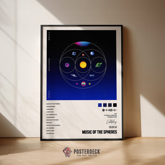Coldplay 'Music Of Spheres' Album Poster