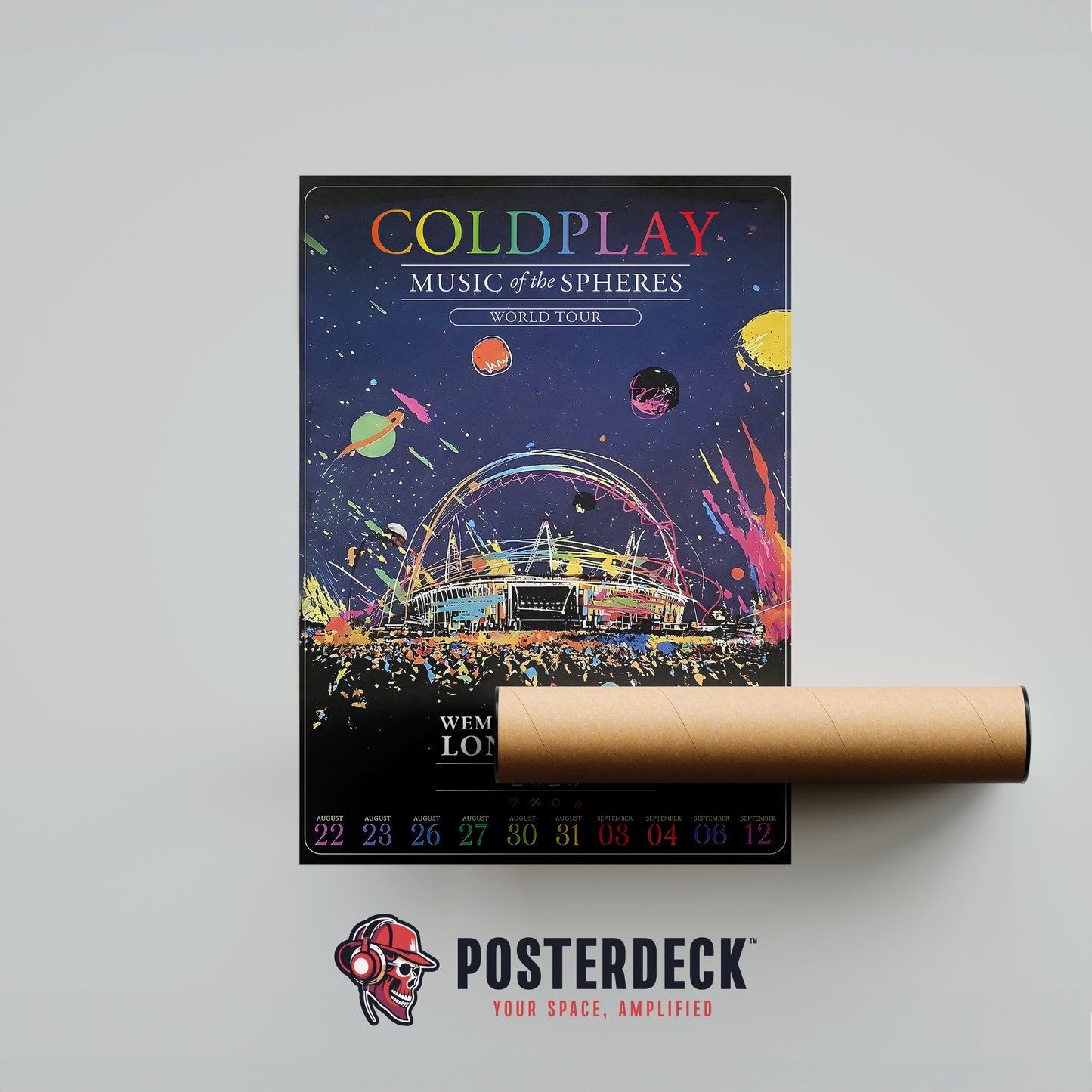 Coldplay 'Music Of The Spheres - Wembley' Poster