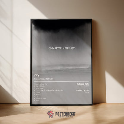 Cigarettes After Sex 'Cry' Album Poster