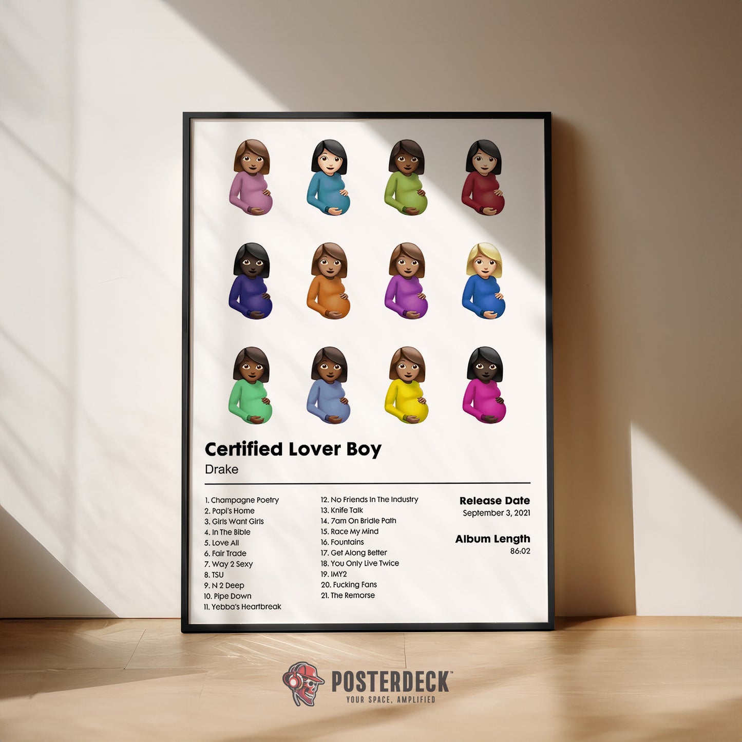 Drake 'Certified Lover Boy' Album Poster