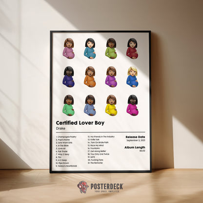 Drake 'Certified Lover Boy' Album Poster