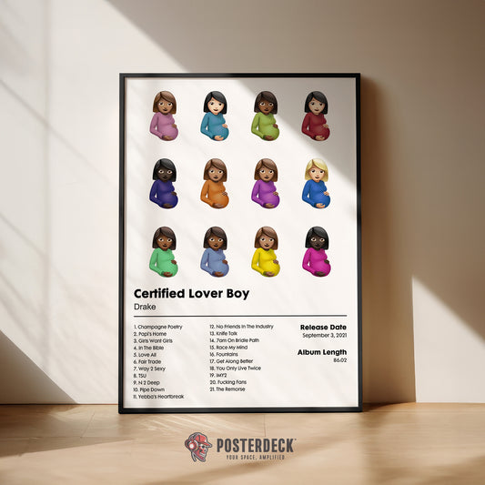 Drake 'Certified Lover Boy' Album Poster