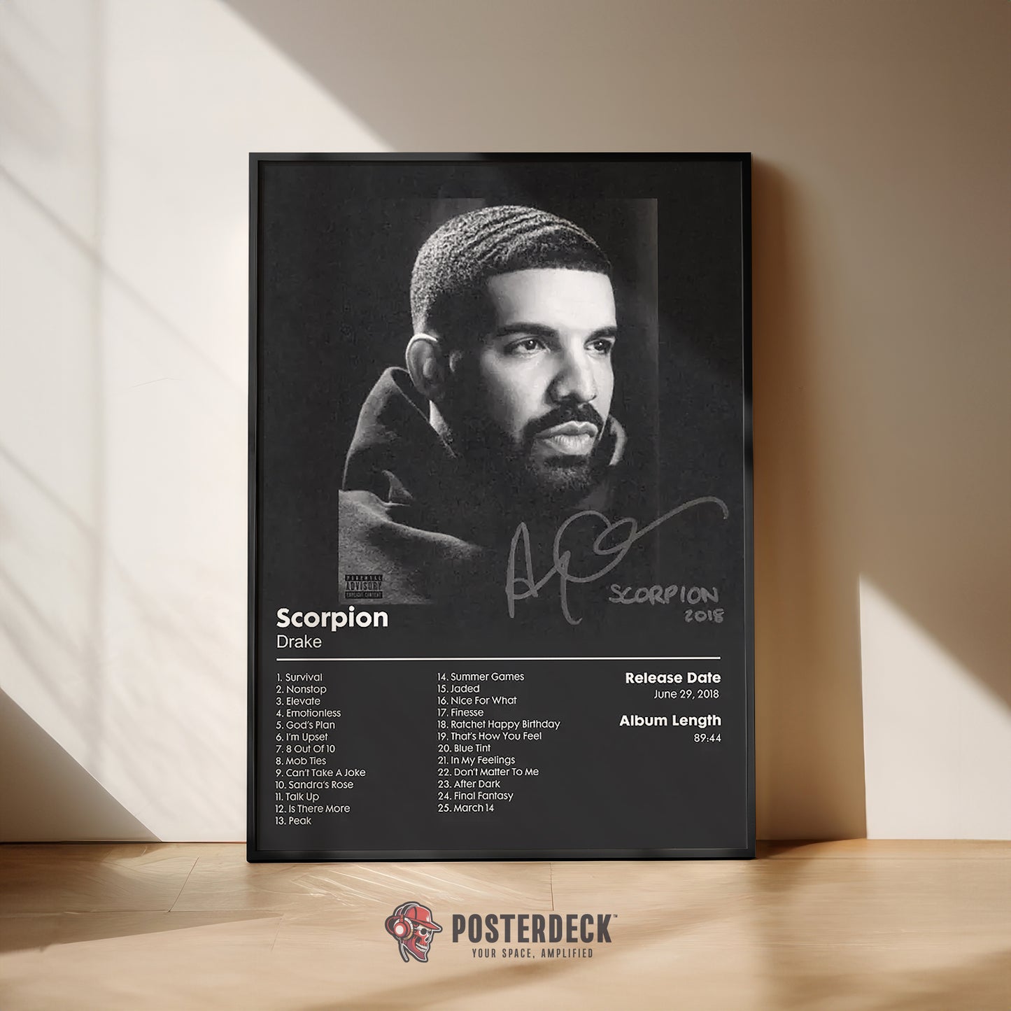 Drake 'Scorpion' Album Poster
