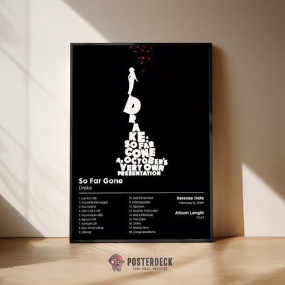 Drake 'So Far Gone' Album Poster