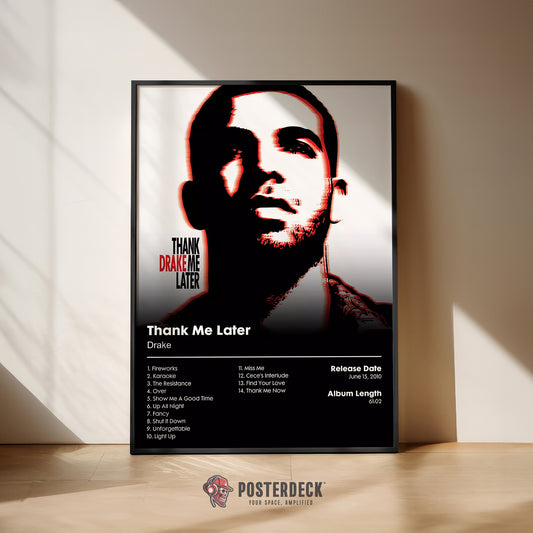 Drake 'Thank Me Later' Album Poster