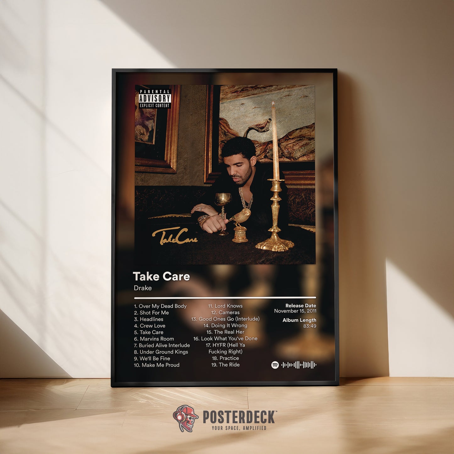 Drake 'Take Care' Album Poster