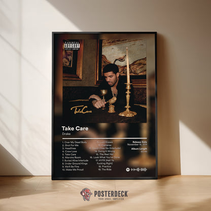 Drake 'Take Care' Album Poster