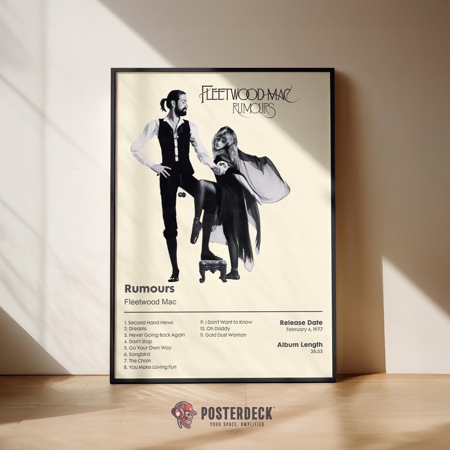 Fleetwood Mac 'Rumours' Album Poster